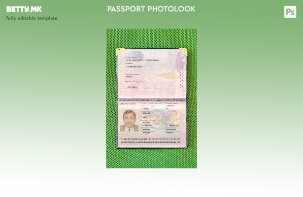 Модерен стил шаблон за изглед на фотографски пропусник во Конго (сегашен).